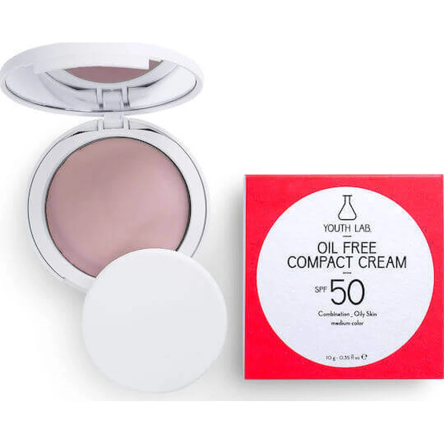 Лабораторія молодості. Безмасляна сонцезахисна пудра для обличчя SPF50 з середнім пігментом 10г: ціни та характеристики