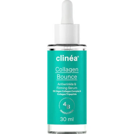 Clinea Collagen Bounce Сыворотка для лица против морщин с гиалуроновой кислотой и коллагеном для тонизирования 30 мл: цены и характеристики