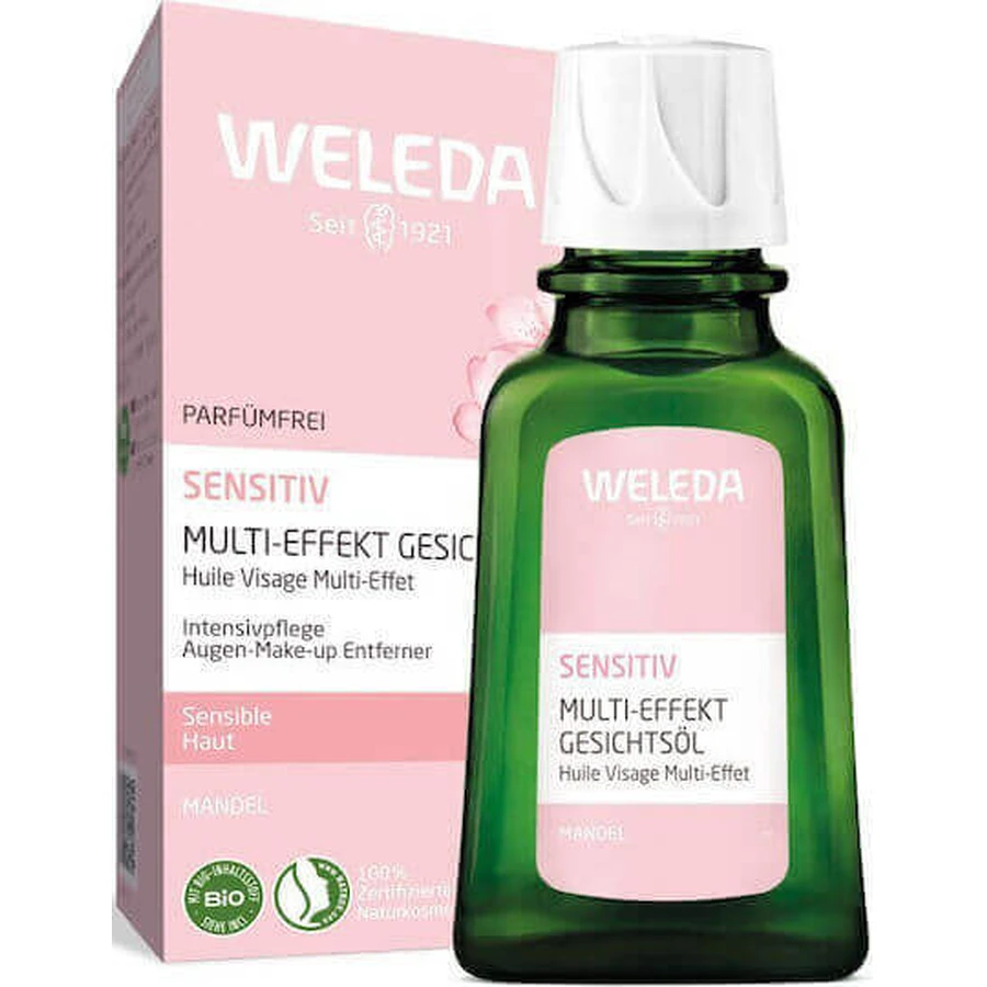 Weleda Sensitive Recovery Олія для зняття макіяжу з обличчя та очей 50 мл: ціни та характеристики