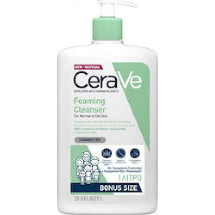 CeraVe Піноутворюючий гель для нормального та жирного тіла з гліцерином 1000мл: ціни та характеристики