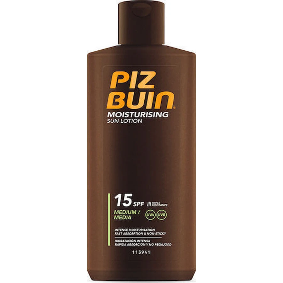 Зволожуючий лосьйон для тіла Piz Buin з водостійким захистом від сонця SPF15 200 мл: ціни та характеристики