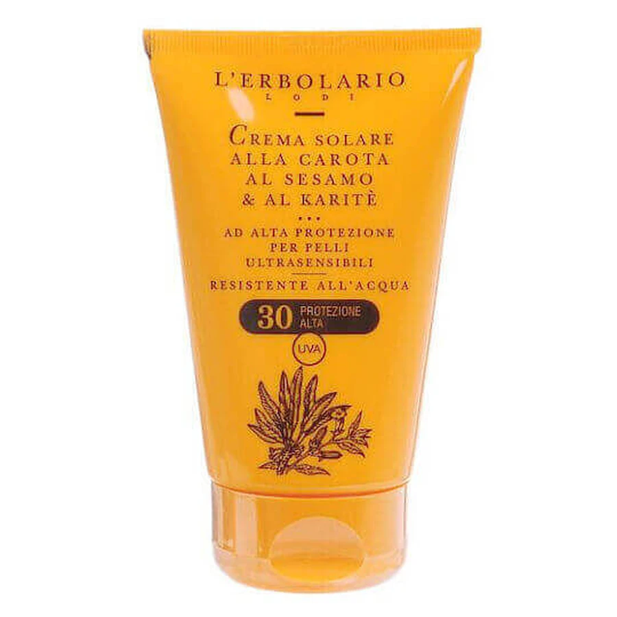 L' Erbolario Морковь, кунжут и ши Солнцезащитный крем для лица и тела SPF30 75 мл: цены и характеристики