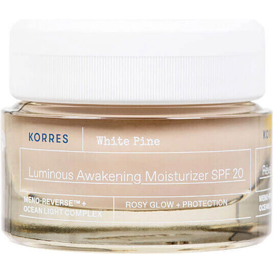 Korres White Pine Зволожуючий денний крем для обличчя з SPF20 та пептидом 40мл: ціни та характеристики
