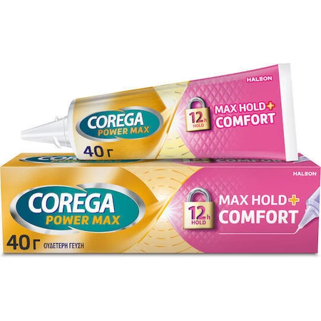 Крем для фіксації зубних протезів Corega Max Hold+Comfort 40гр: ціни та характеристики
