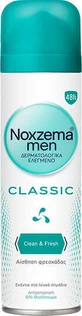 Noxzema Men Classic Clean &amp; Fresh Deodorant 48h Дезодорант-спрей 150 мл