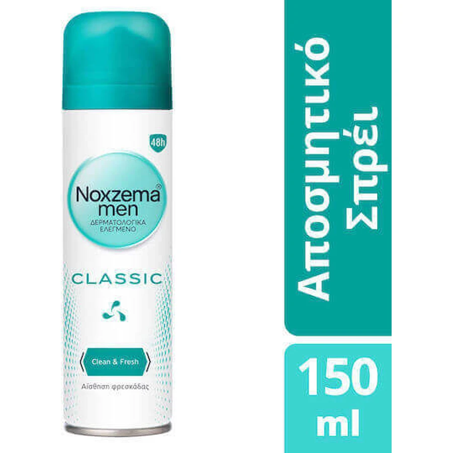 Noxzema Men Classic Clean & Fresh Deodorant 48h Дезодорант-спрей 150 мл: цены и характеристики