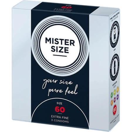 Mister Size Extra Fine Size 60мм Пресервант 3шт: ціни та характеристики