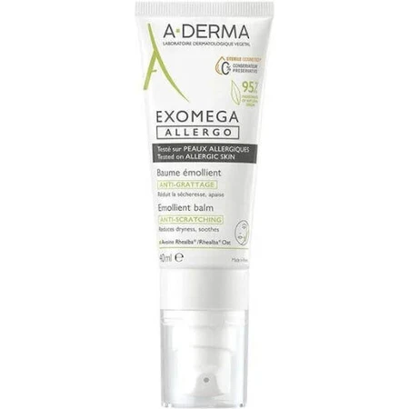 A-Derma Exomega Экзомега Аллерго Эмолент Увлажняющий бальзам для тела для атопичной кожи 40 мл: цены и характеристики