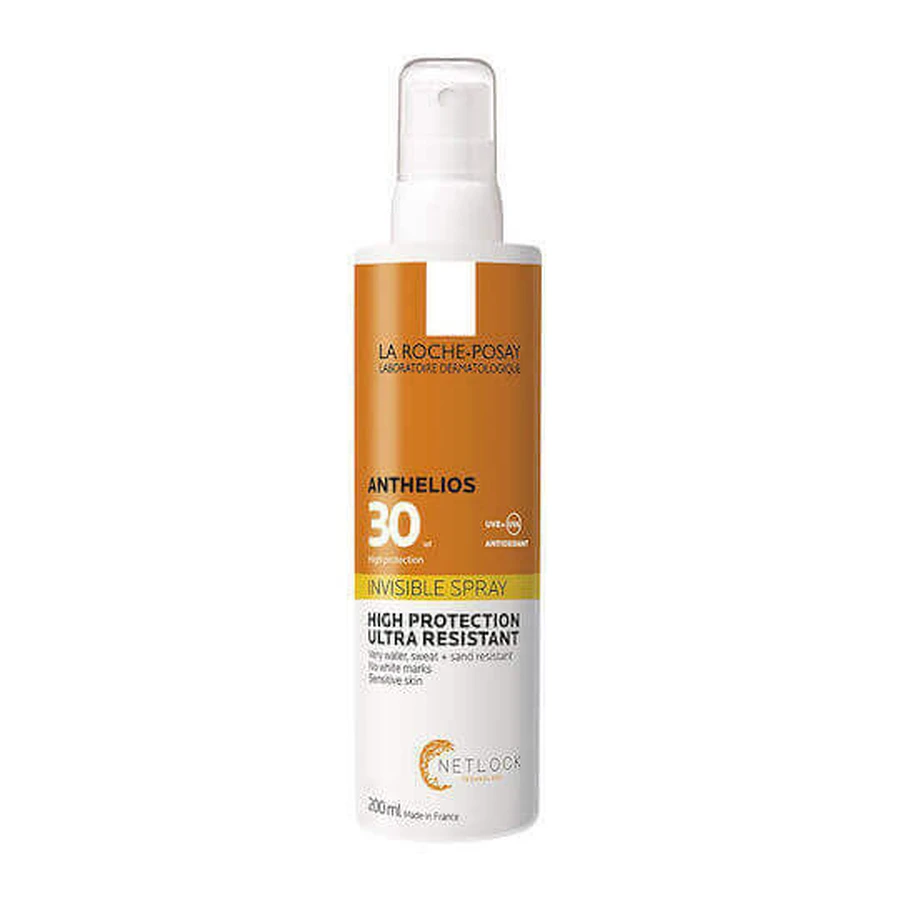 La Roche Posay Anthelios Invisible Anthelios Invisible Водостійкий сонцезахисний лосьйон для тіла SPF30 Спрей 200 мл: ціни та характеристики