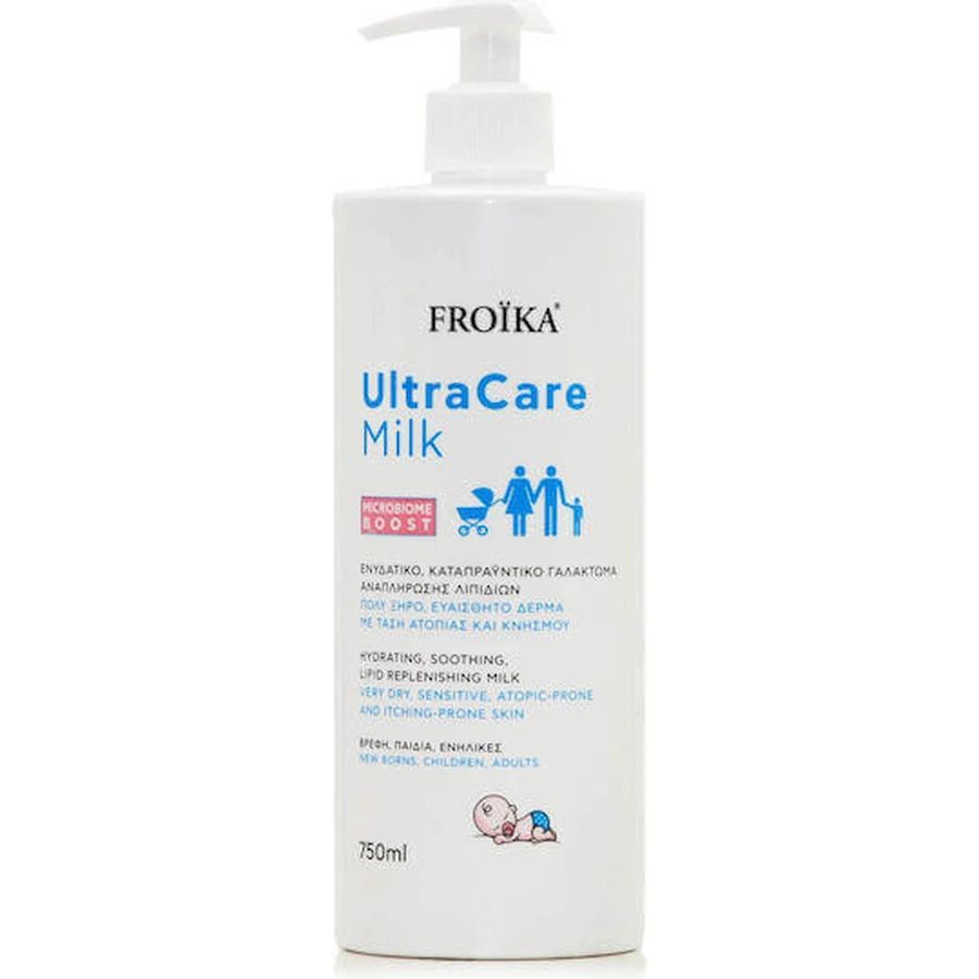 Froika Ultra Care Milk Зволожуючий лосьйон для тіла для атопічної шкіри 750мл: ціни та характеристики