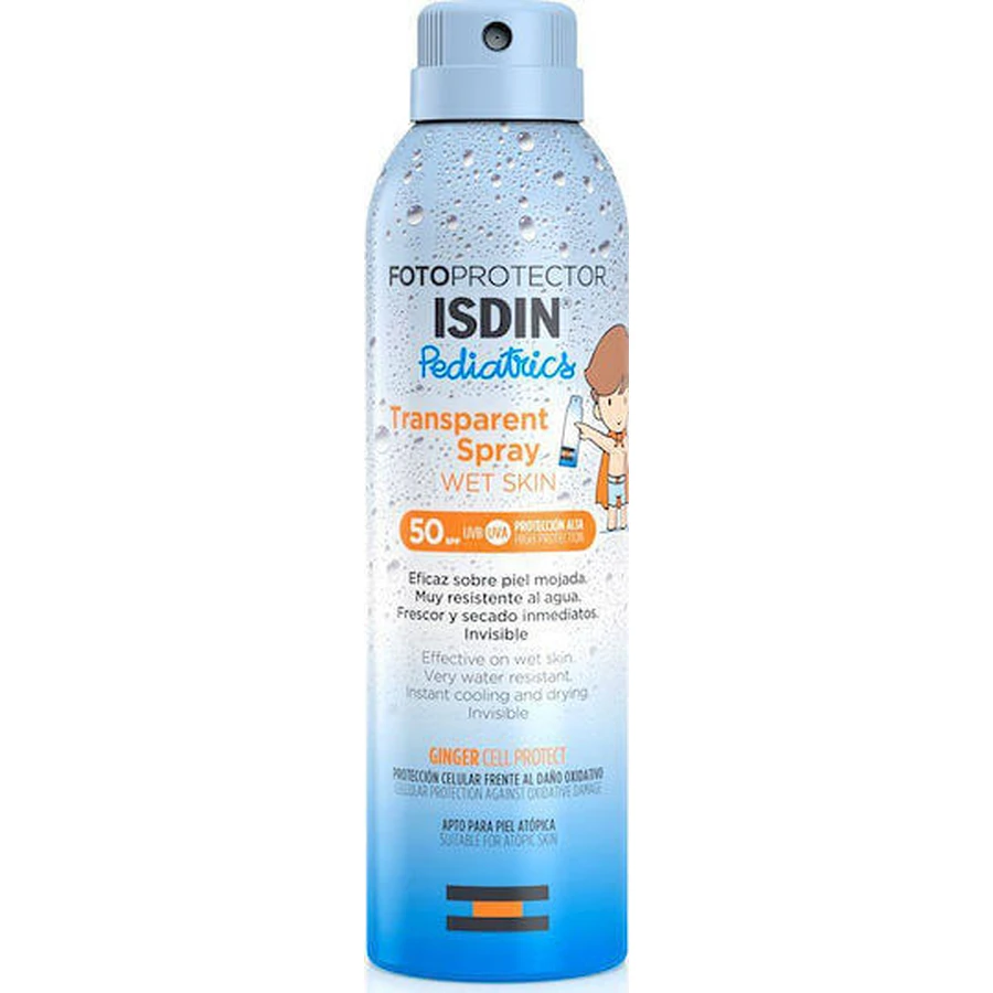 Isdin Фотозахисний водостійкий дитячий сонцезахисний крем-спрей SPF50 250мл: ціни та характеристики