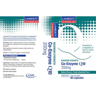 Lamberts Ко-фермент Q10 200мг 200мг 60 капс.