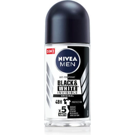 Nivea Men Invisible For Black & White Оригінальний дезодорант 48 годин у рулоні 50 мл: ціни та характеристики