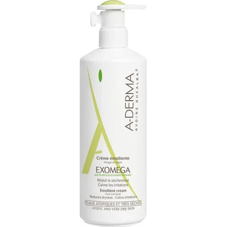 A-Derma Exomega Exomega Control Emollient Cream Зволожуючий регенеруючий крем для атопічної шкіри 400мл: ціни та характеристики