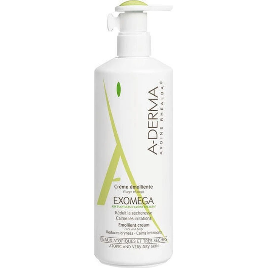 A-Derma Exomega Exomega Control Emollient Cream Зволожуючий регенеруючий крем для атопічної шкіри 400мл: ціни та характеристики