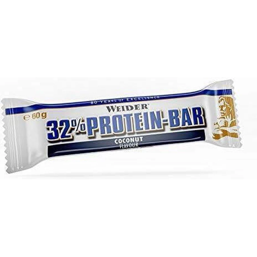 Батончик Weider с 32% протеином и вкусом кокоса 60гр: цены и характеристики