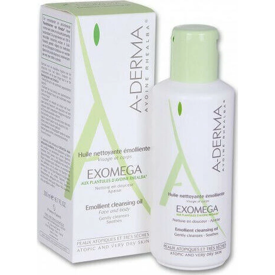 A-Derma Exomega Олія для очищення тіла, що підходить для атопічної шкіри 200 мл: ціни та характеристики