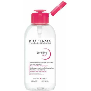 Міцелярна вода для зняття макіяжу з обличчя та очей BioDerma Sensibio H2O Міцелярна вода для зняття макіяжу з обличчя та очей 850 мл