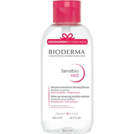 Міцелярна вода для зняття макіяжу з обличчя та очей BioDerma Sensibio H2O Міцелярна вода для зняття макіяжу з обличчя та очей 850 мл: ціни та характеристики