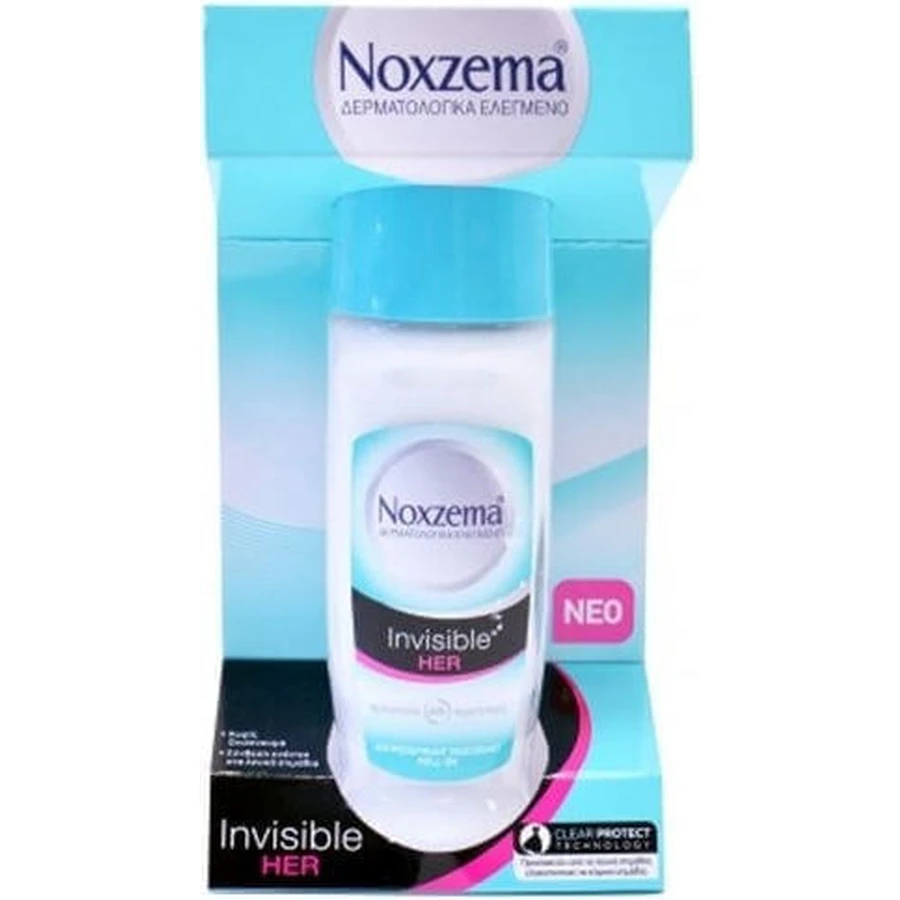 Дезодорант-антиперспірант Noxzema Invisible Her Антиперспірант 48 год Roll-On 50мл: ціни та характеристики