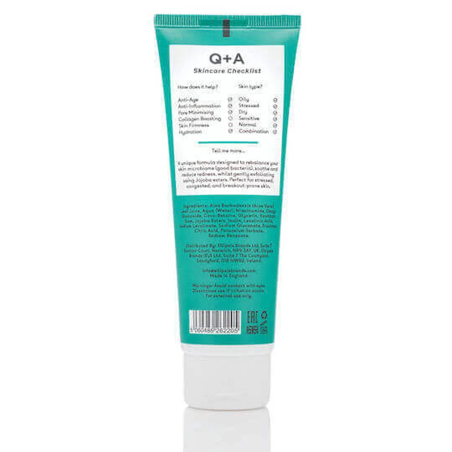 Q+A Natural Skincare Ніацинамід Ніацинамід Ніжний відлущуючий очищуючий гель для обличчя 125 мл: ціни та характеристики