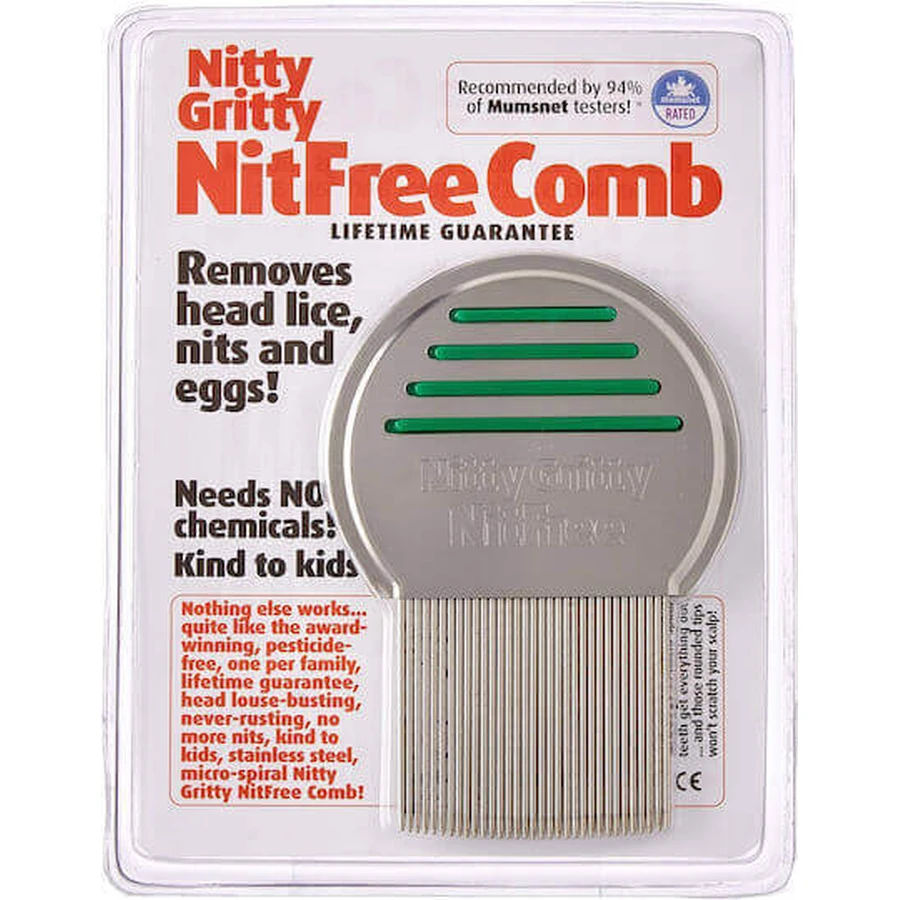 Nitty Gritty Nitfree Нитти Гритти Нитфри Средство от вшей Зеленая расческа 1шт: цены и характеристики