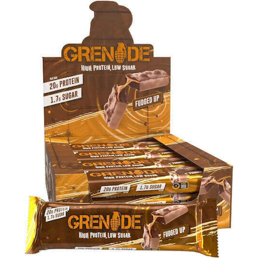 Grenade Протеиновые батончики со вкусом высокобелковых продуктов Fudged Up 12x60гр: цены и характеристики