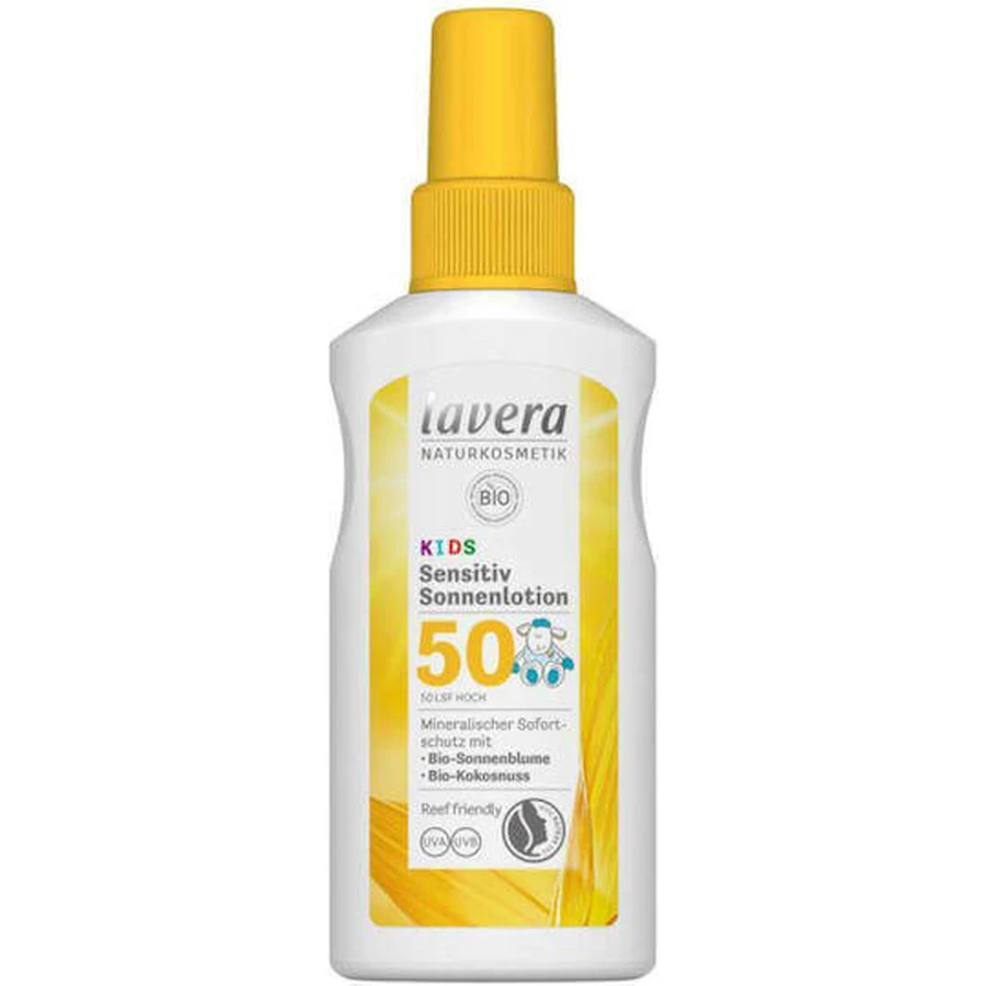 Lavera Водостойкий детский солнцезащитный крем-эмульсия SPF50 100 мл: цены и характеристики