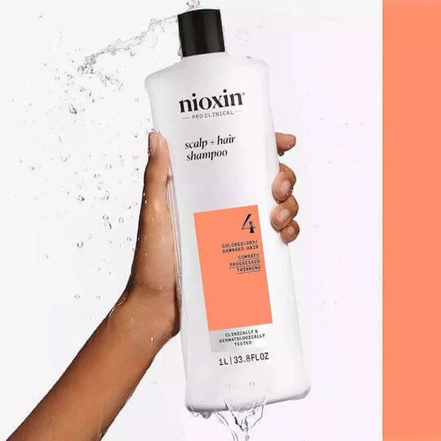 Nioxin System 4 Шампунь от выпадения волос для поврежденных волос 1000 мл: цены и характеристики