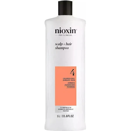 Nioxin System 4 Шампунь от выпадения волос для поврежденных волос 1000 мл: цены и характеристики