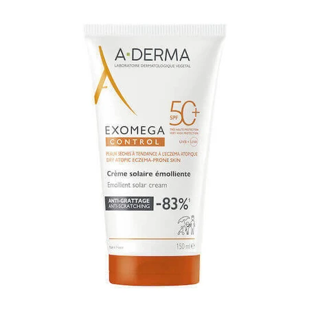 A-Derma Exomega Exomega Control Waterproof Face and Body Sun Protection SPF50+ 150ml: цены и характеристики