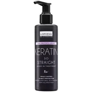 Lorvenn Salon Exclusive Keratin So Straight Leave-In-Treat Кератиновый разглаживающий лосьон для волос 200 мл