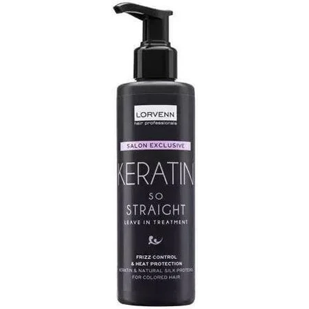 Lorvenn Salon Exclusive Keratin So Straight Leave-In-Treat Кератиновый разглаживающий лосьон для волос 200 мл: цены и характеристики