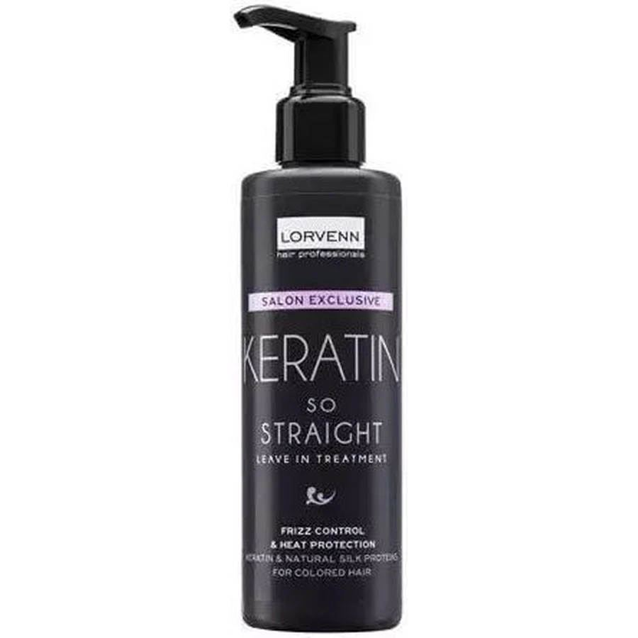 Lorvenn Salon Exclusive Keratin So Straight Leave-In-Treat Кератиновый разглаживающий лосьон для волос 200 мл: цены и характеристики