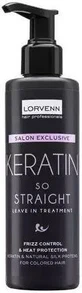 Lorvenn Salon Exclusive Keratin So Straight Leave-In-Treat Кератиновый разглаживающий лосьон для волос 200 мл