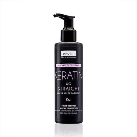 Lorvenn Salon Exclusive Keratin So Straight Leave-In-Treat Кератиновый разглаживающий лосьон для волос 200 мл: цены и характеристики