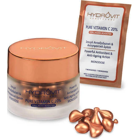 Target Pharma Hydrovit Collagen Booster Зволожуючий та омолоджуючий колагеновий бустер для обличчя з вітаміном С та вітаміном Е для детоксикації та освітлення: ціни та характеристики