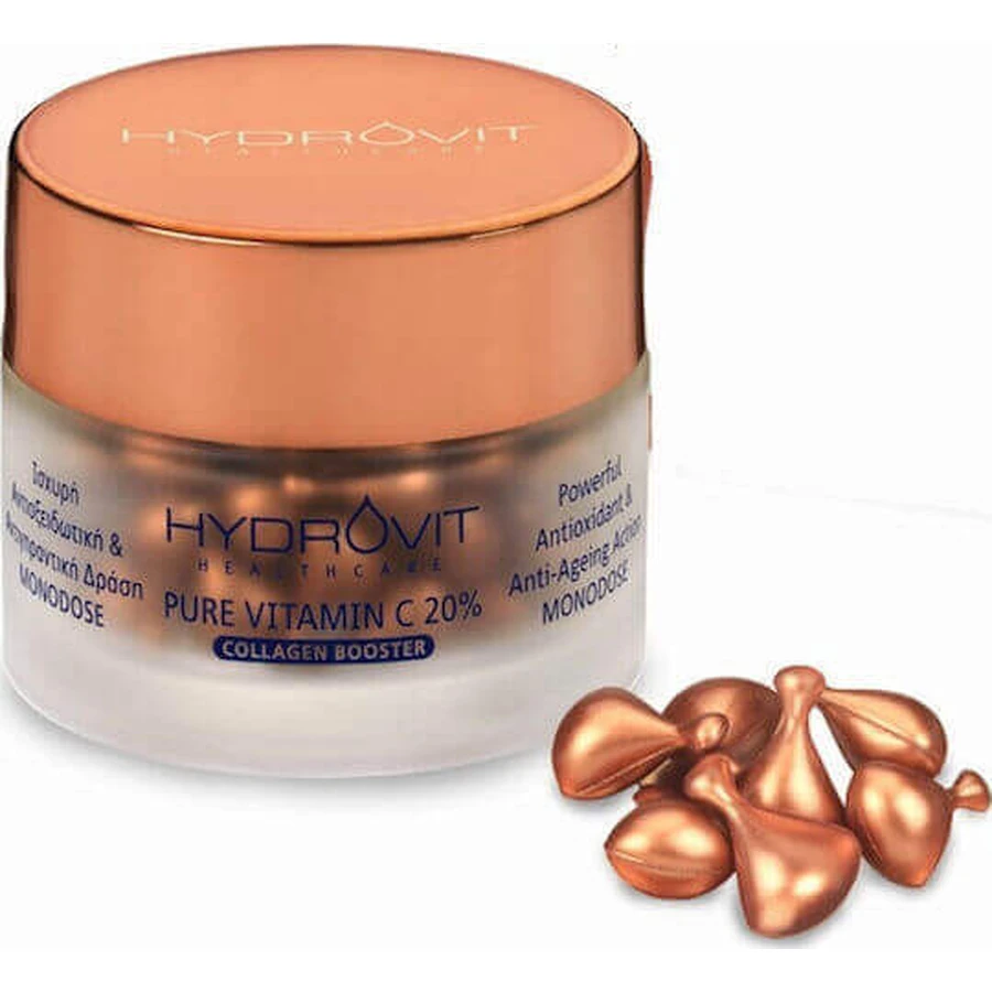 Target Pharma Hydrovit Collagen Booster Зволожуючий та омолоджуючий колагеновий бустер для обличчя з вітаміном С та вітаміном Е для детоксикації та освітлення: ціни та характеристики