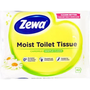 Серветки Zewa Chamomile з ромашкою 42шт
