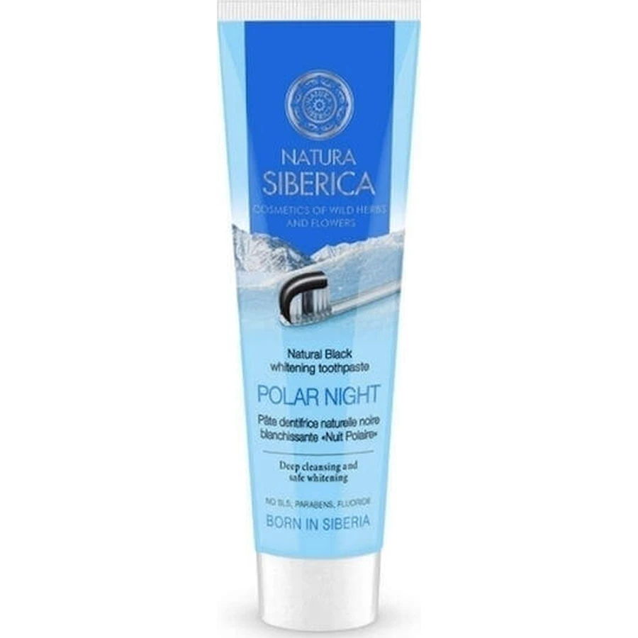 Natura Siberica Polar Night Charcoal Whitening Toothpaste Зубна паста з активованим вугіллям для відбілювання 100гр: ціни та характеристики