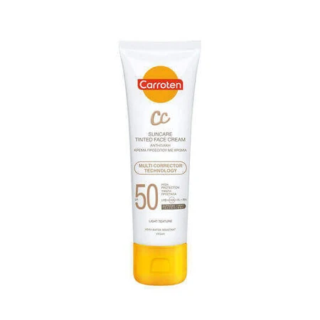 Carroten Водостойкий солнцезащитный крем для лица SPF50 с пигментом 50 мл: цены и характеристики