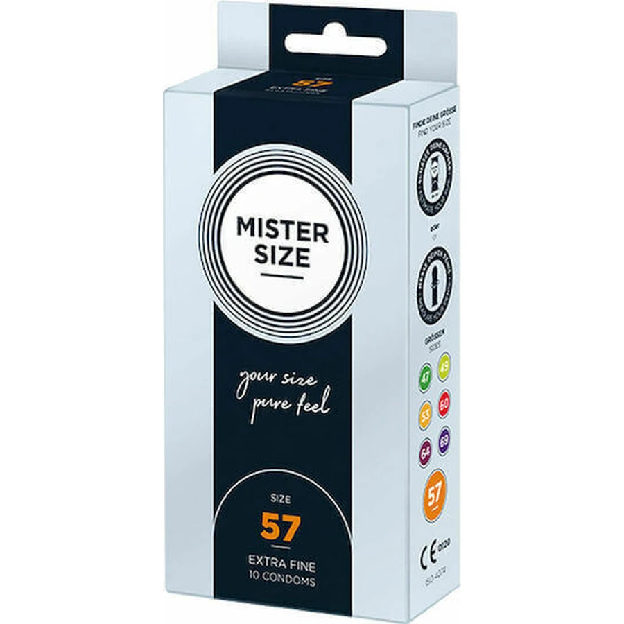 Mister Size Extra Fine Size 57мм Пресервант 10шт: ціни та характеристики
