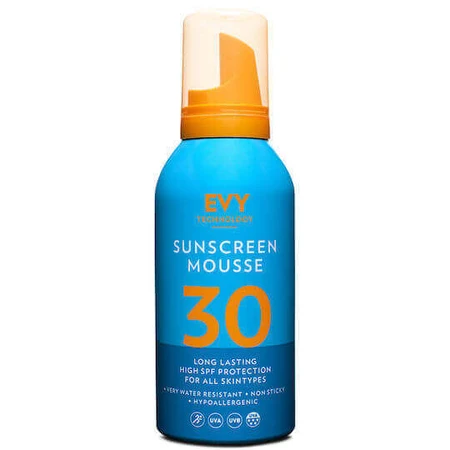 Водостійкий сонцезахисний мус для тіла Evy Technology SPF30 100 мл: ціни та характеристики