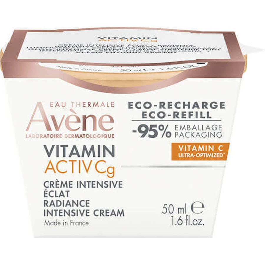 Eau Thermale Avène Vitamin Activ Cg Refill Освітлюючий денний крем для обличчя з гіалуроновою кислотою та вітаміном С 50мл: ціни та характеристики