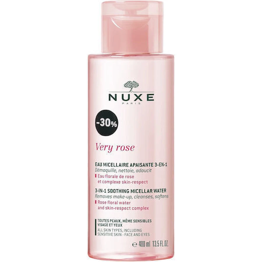 Nuxe Very Rose Мицеллярная вода для снятия макияжа с лица и глаз 400 мл: цены и характеристики