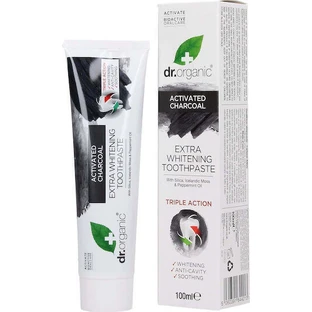 Dr.Organic Extra Whitening Charcoal Отбеливающая зубная паста с активированным углем 100 мл