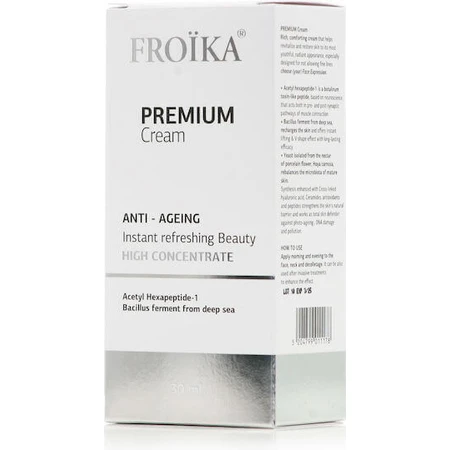 Froika Premium 24h Anti-Wrinkle Face Cream с гиалуроновой кислотой и керамидами 30 мл: цены и характеристики
