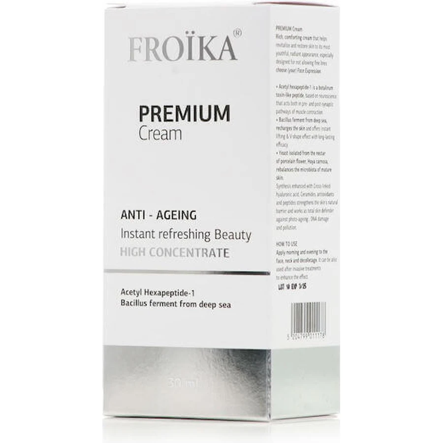 Froika Premium 24h Anti-Wrinkle Face Cream с гиалуроновой кислотой и керамидами 30 мл: цены и характеристики