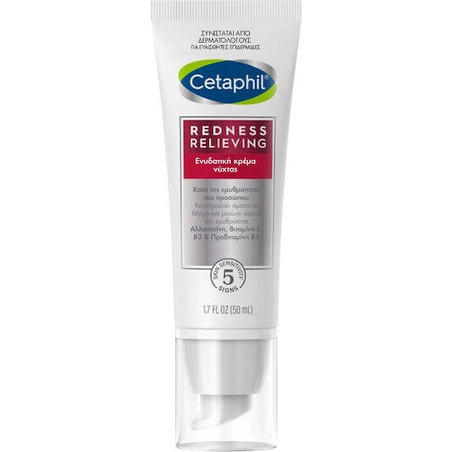 Нічний крем для обличчя з ніацинамідом та керамідами Cetaphil Pro Redness Relieving Acne Redness Relief Нічний крем для обличчя з ніацинамідом та керамідами 50 мл: ціни та характеристики
