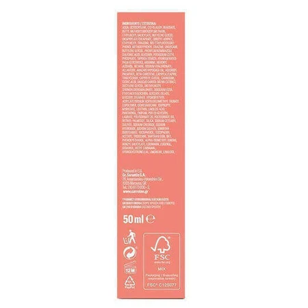 Морквяний омолоджуючий крем для обличчя SPF50 проти плям і старіння SPF50 50 мл: ціни та характеристики